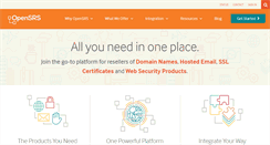 Desktop Screenshot of opensrs.com